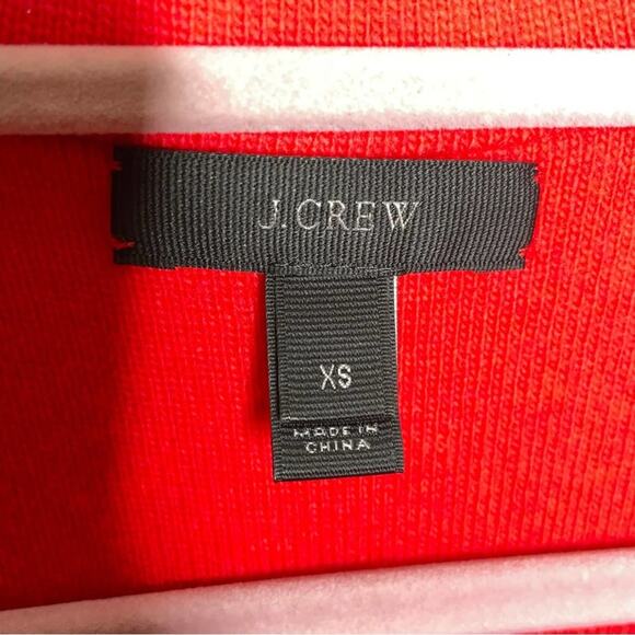 J. CREW Wool Blend Sweater Blazer Cherry Red {X20} - Picture 4 of 6